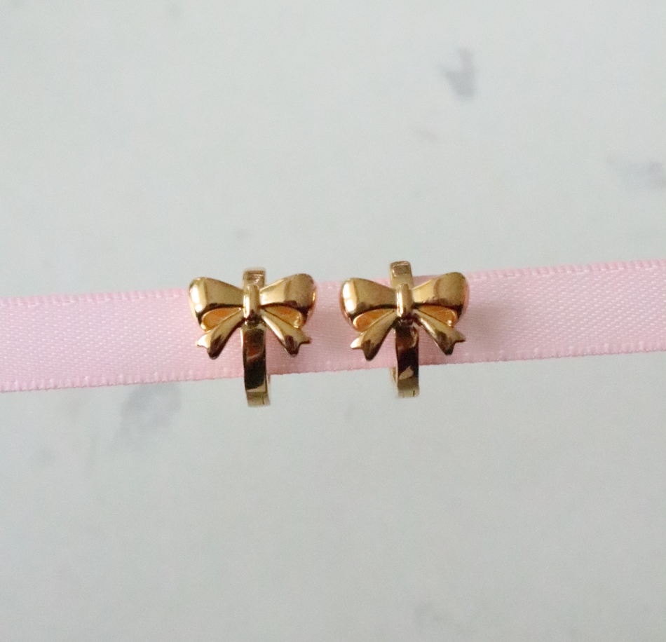 BOW-TIFUL EARRING GOLD PLATED