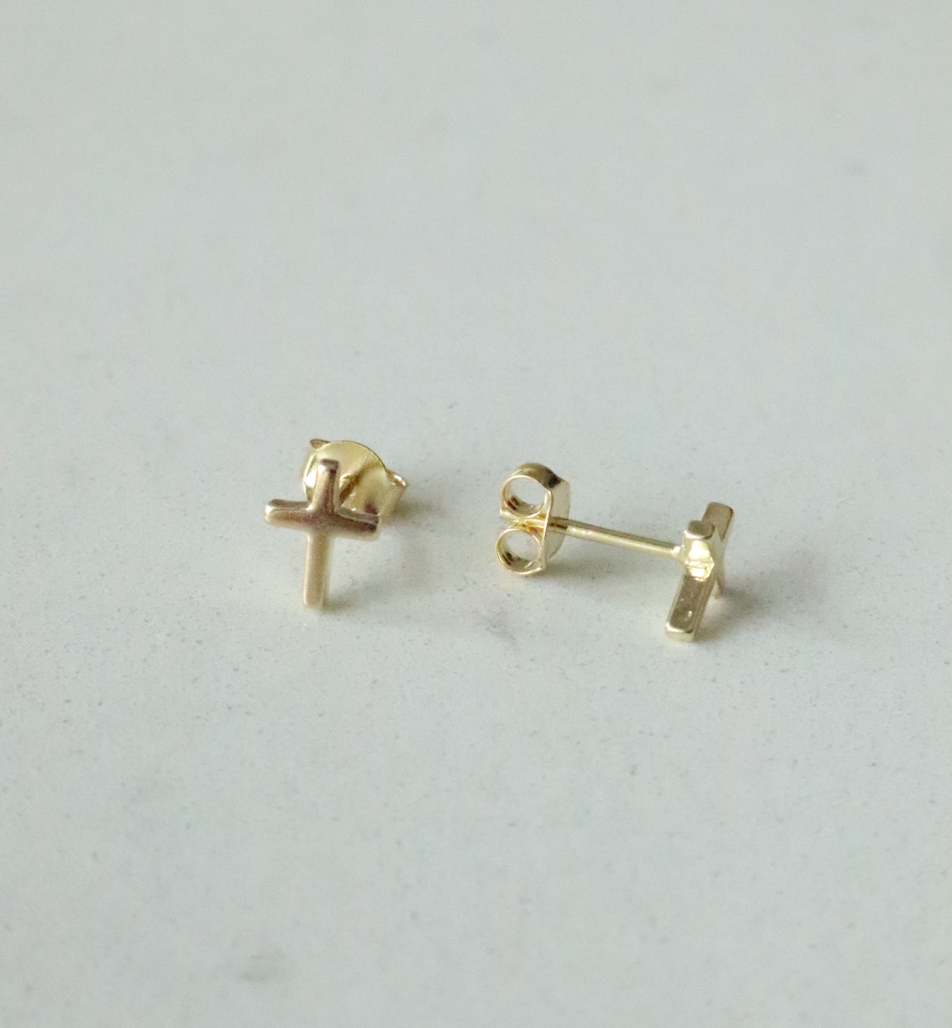 ETERNITY STUD GOLD PLATED